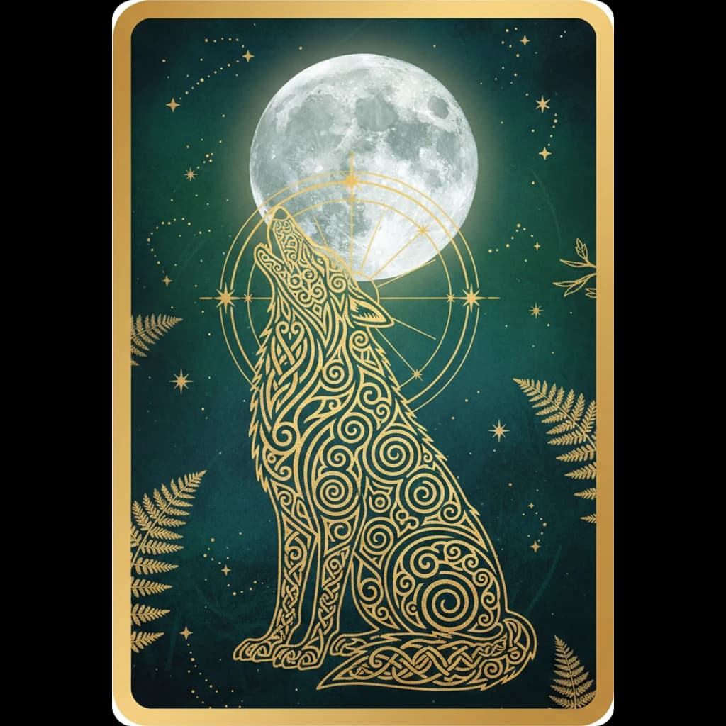 Wolf — sample card from the Animal Spirits deck